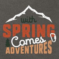 With Spring Comes Adventure Cotton Canvas Backpack