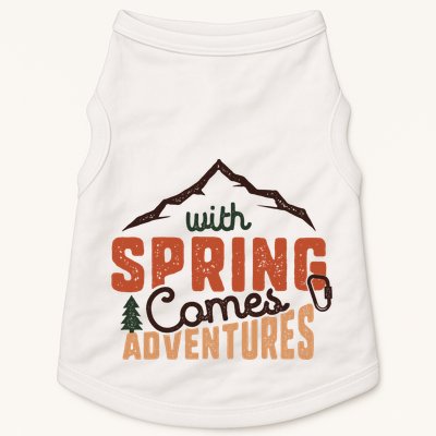 With Spring Comes Adventure Doggie Tank