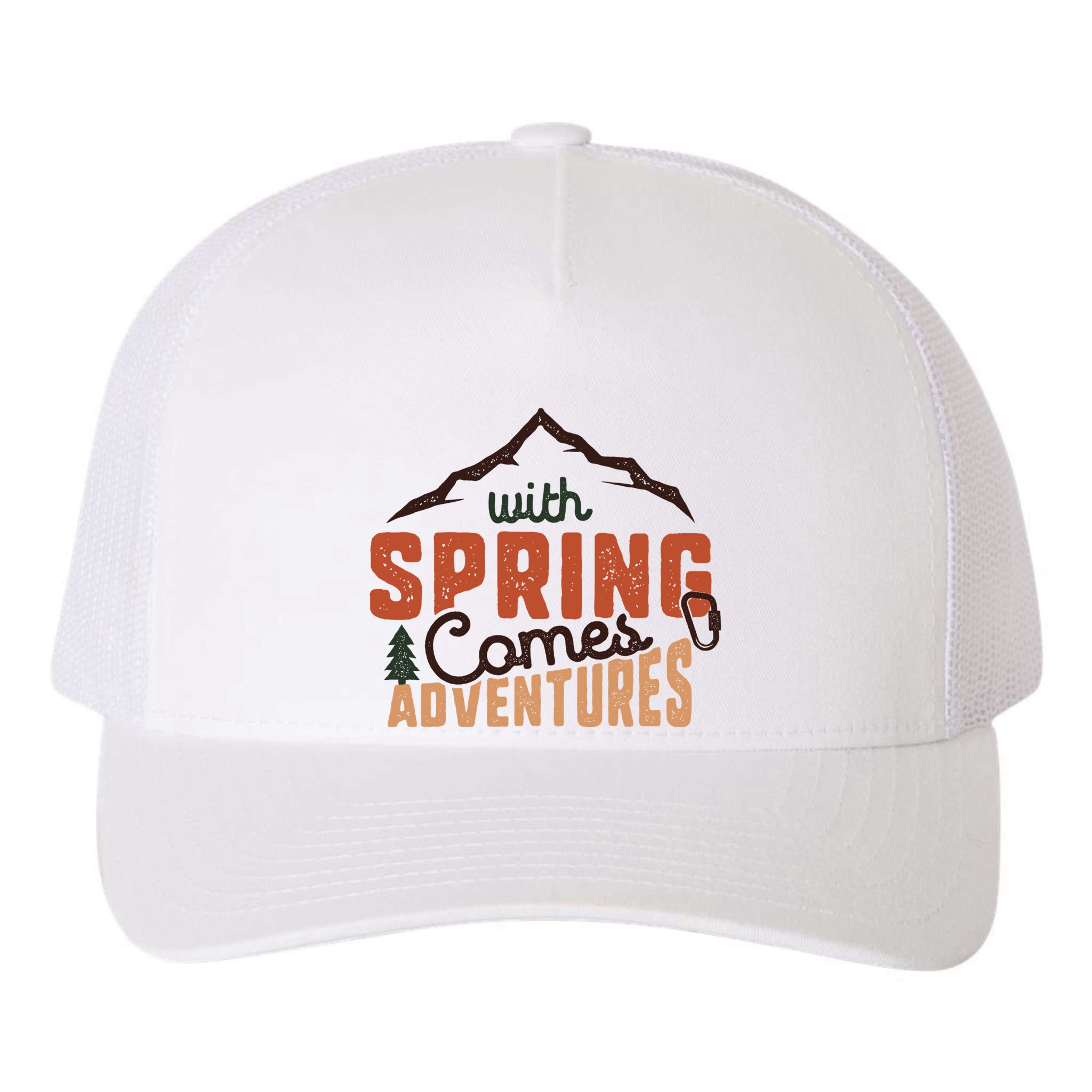 With Spring Comes Adventure Yupoong Adult 5-Panel Trucker Hat