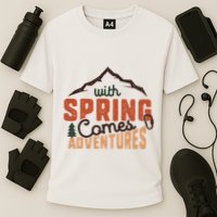 With Spring Comes Adventure Cooling Performance Crew T-Shirt