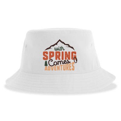 With Spring Comes Adventure Sustainable Bucket Hat