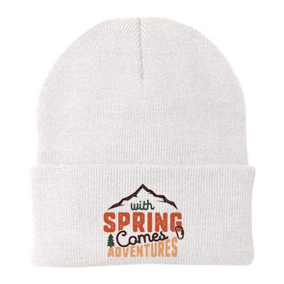 With Spring Comes Adventure Knit Cap Winter Beanie