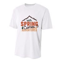 With Spring Comes Adventure Youth Performance Sprint T-Shirt