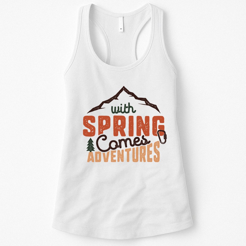With Spring Comes Adventure Womens Tank Top