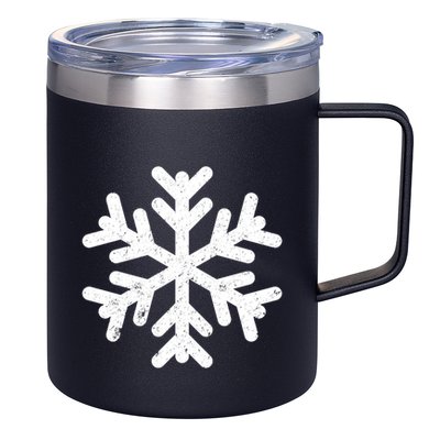 White Snowflake Cool Winter Sports Xmas Gift Meaningful Gift 12oz Stainless Steel Coffee Mug