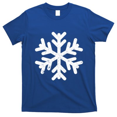 White Snowflake Cool Winter Sports Xmas Gift Meaningful Gift T-Shirt