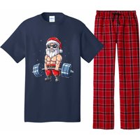 Weightlifting Santa Claus Christmas Fitness Gym Pajama Set