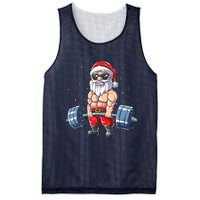 Weightlifting Santa Claus Christmas Fitness Gym Mesh Reversible Basketball Jersey Tank