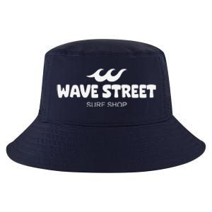 Wave Street Classic Waves On The Beach Surf Shop Graphic Cool Comfort Performance Bucket Hat