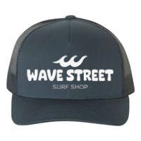 Wave Street Classic Waves On The Beach Surf Shop Graphic Yupoong Adult 5-Panel Trucker Hat