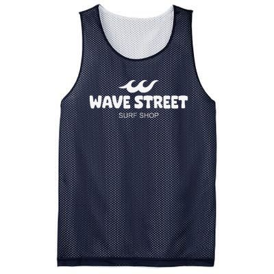 Wave Street Classic Waves On The Beach Surf Shop Graphic Mesh Reversible Basketball Jersey Tank