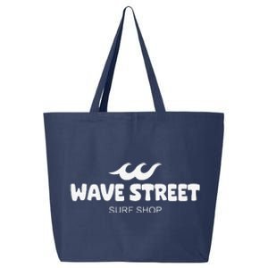 Wave Street Classic Waves On The Beach Surf Shop Graphic 25L Jumbo Tote