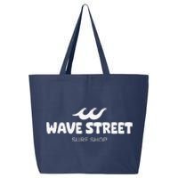 Wave Street Classic Waves On The Beach Surf Shop Graphic 25L Jumbo Tote