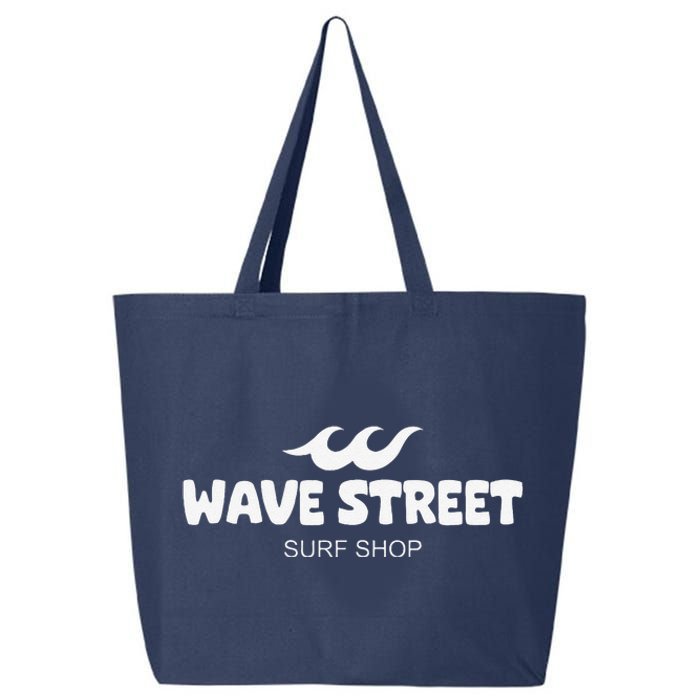 Wave Street Classic Waves On The Beach Surf Shop Graphic 25L Jumbo Tote