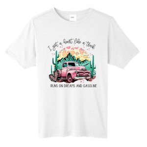 Western Sunset Cow I Got A Heart Like A Truck Tall Fusion ChromaSoft Performance T-Shirt