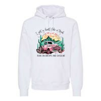 Western Sunset Cow I Got A Heart Like A Truck Premium Hoodie