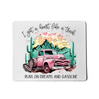 Western Sunset Cow I Got A Heart Like A Truck Mousepad