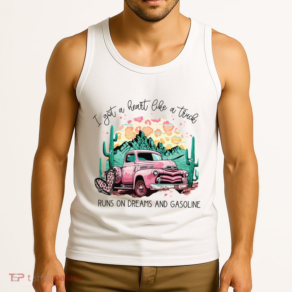 Western Sunset Cow I Got A Heart Like A Truck Tank Top