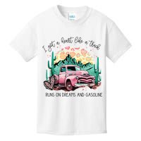 Western Sunset Cow I Got A Heart Like A Truck Kids T-Shirt