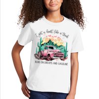 Western Sunset Cow I Got A Heart Like A Truck Kids T-Shirt