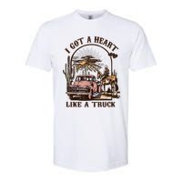 Western Sunset Cowgirl I Got A Heart Like A Truck Softstyle CVC T-Shirt