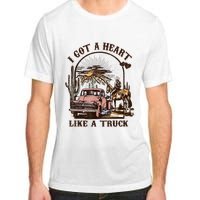 Western Sunset Cowgirl I Got A Heart Like A Truck Adult ChromaSoft Performance T-Shirt