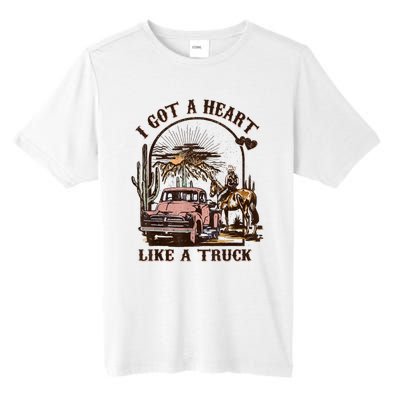 Western Sunset Cowgirl I Got A Heart Like A Truck Tall Fusion ChromaSoft Performance T-Shirt