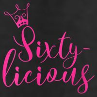 Wo Sixty-licious Crown Queen 60th Birthday Pink Sixtylicious V-Neck 7 Panel Mesh Trucker Snapback Hat