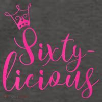Wo Sixty-licious Crown Queen 60th Birthday Pink Sixtylicious V-Neck Vector Backpack
