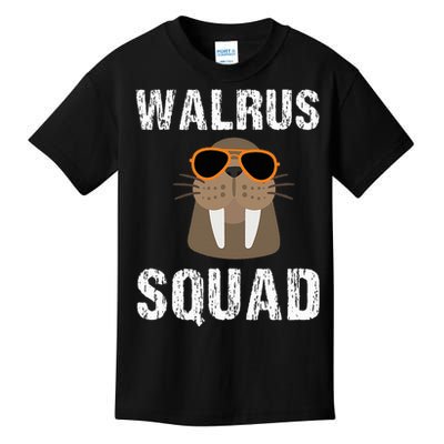 Walrus Squad Cute Funny Sea Animal Lover Kids T-Shirt