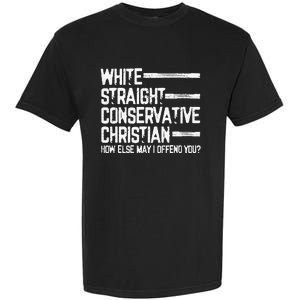 White Straight Conservative Christian Patriotic Garment-Dyed Heavyweight T-Shirt