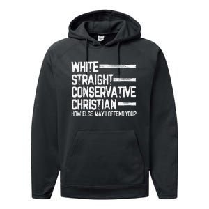 White Straight Conservative Christian Patriotic Performance Fleece Hoodie