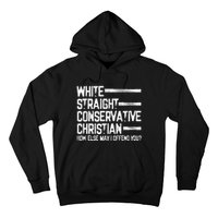 White Straight Conservative Christian Patriotic Hoodie