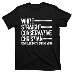 White Straight Conservative Christian Patriotic T-Shirt