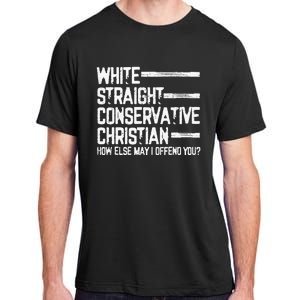 White Straight Conservative Christian Patriotic Adult ChromaSoft Performance T-Shirt