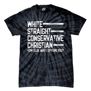 White Straight Conservative Christian Patriotic Tie-Dye T-Shirt