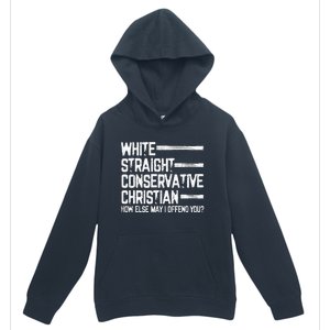 White Straight Conservative Christian Patriotic Urban Pullover Hoodie