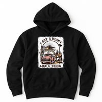 Western Sunset Cowgirl I Got A Heart Like A Truck Hoodie