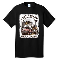 Western Sunset Cowgirl I Got A Heart Like A Truck Tall T-Shirt