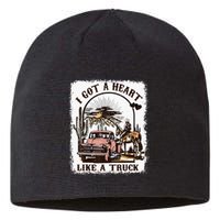 Western Sunset Cowgirl I Got A Heart Like A Truck Sustainable Beanie