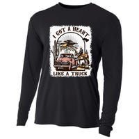 Western Sunset Cowgirl I Got A Heart Like A Truck Cooling Performance Long Sleeve Crew