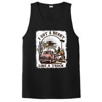 Western Sunset Cowgirl I Got A Heart Like A Truck PosiCharge Competitor Tank