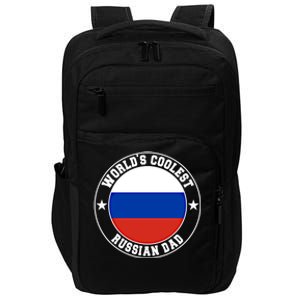 World S Coolest Russian Dad Russian Dad Gift Impact Tech Backpack