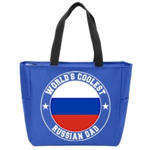 World S Coolest Russian Dad Russian Dad Gift Zip Tote Bag