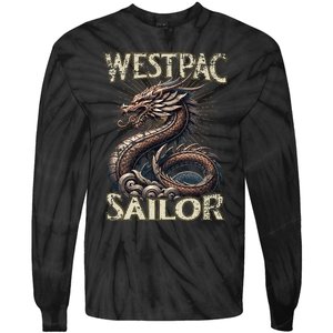 Westpac Sailor Dragon For Western Pacific Deployment Tie-Dye Long Sleeve Shirt