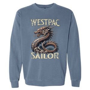 Westpac Sailor Dragon For Western Pacific Deployment Garment-Dyed Sweatshirt