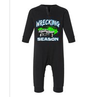 Wrecking Season Demolition Derby Infant Fleece One Piece