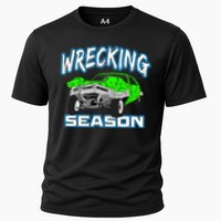 Wrecking Season Demolition Derby Cooling Performance Crew T-Shirt