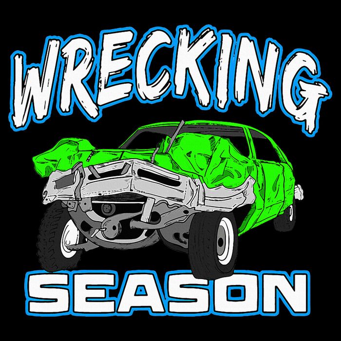 Wrecking Season Demolition Derby Cooling Performance Crew T-Shirt