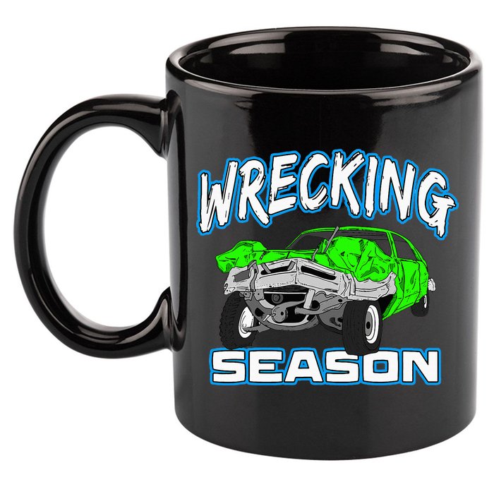 Wrecking Season Demolition Derby 11oz C Handle Ceramic Mug